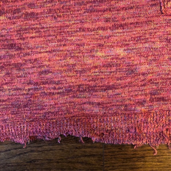 Free People Pink Cropped Sweater, M - Picture 4 of 6